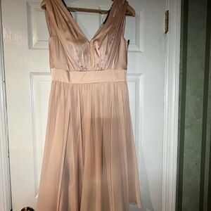 Vera Wang Strapless Blush Dress